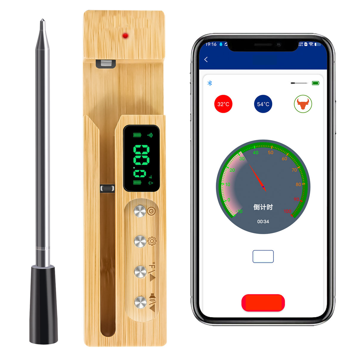 Smart Wireless Meat Digital Thermometer