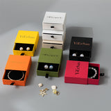 Boucles d'oreilles vintage en perles avec boîte amovible 