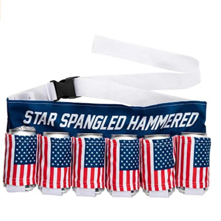 6pcs Can Holder Waist Fanny Pack Belt