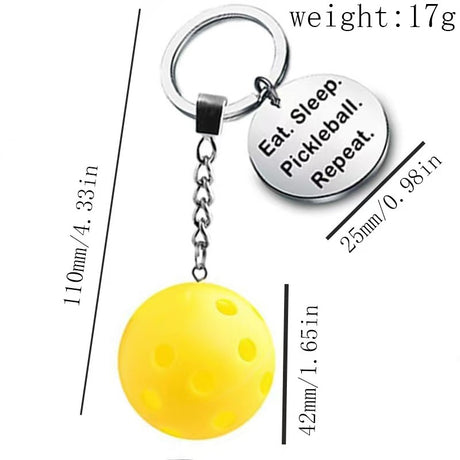 Pickle Ball Keychain