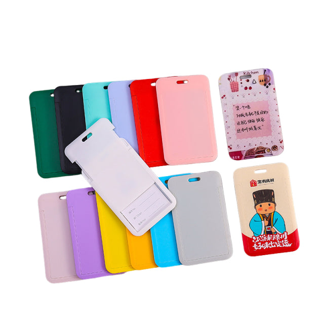 Porte-cartes de crédit coulissant avec porte-clés 