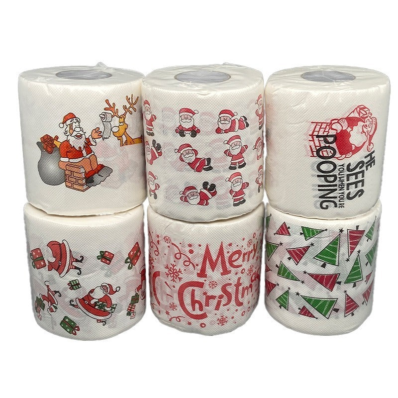 Serviettes en papier double épaisseur de Noël - Par bateau 
