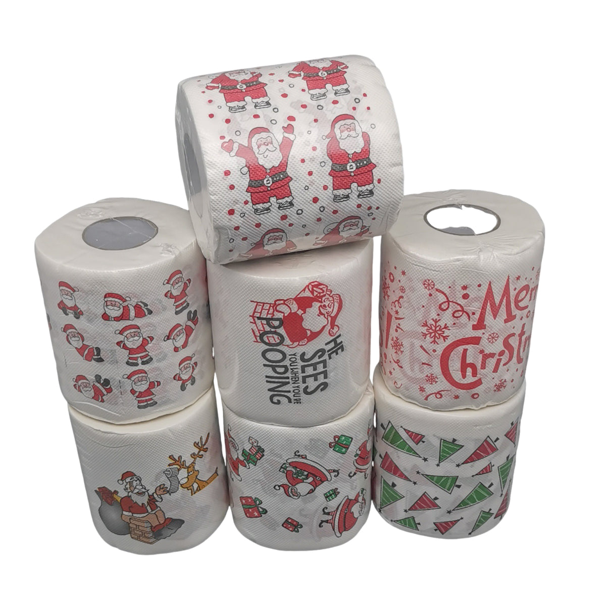 Serviettes en papier double épaisseur de Noël - Par bateau 