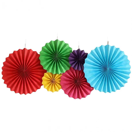 25 Inch Dia Tissue Paper Fan Decor
