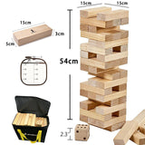 Wood Blocks Set Giant Jenga Wth Carrying Bag - By Boat