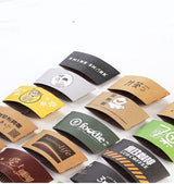 Vasos de papel negros de 14 oz con tapa 