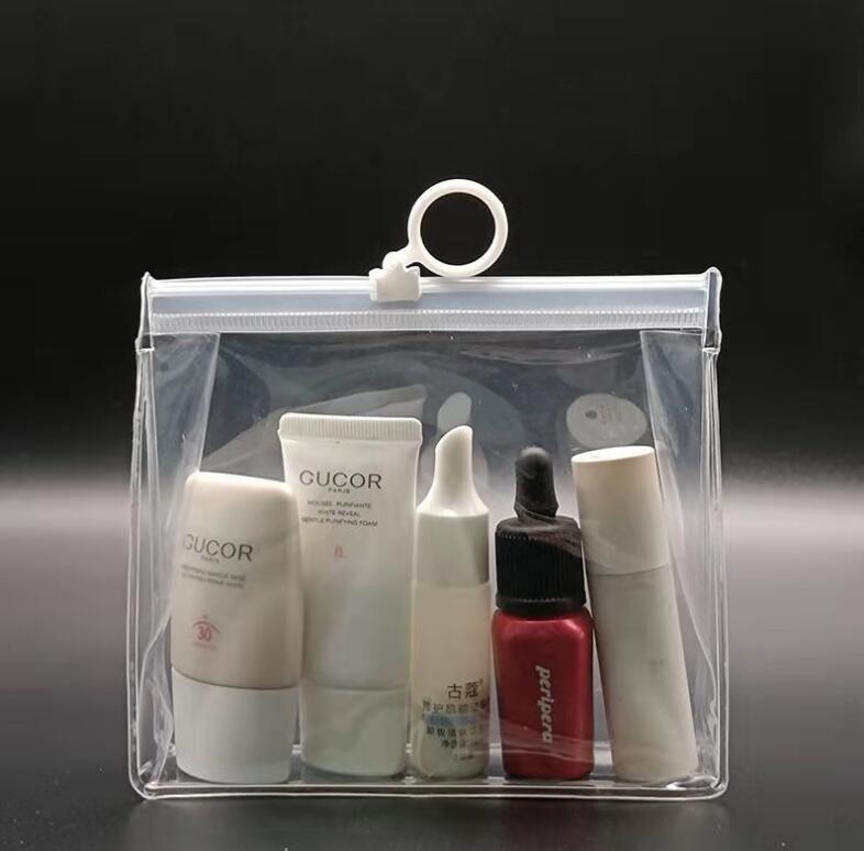 Pochette transparente avec fermeture à glissière 