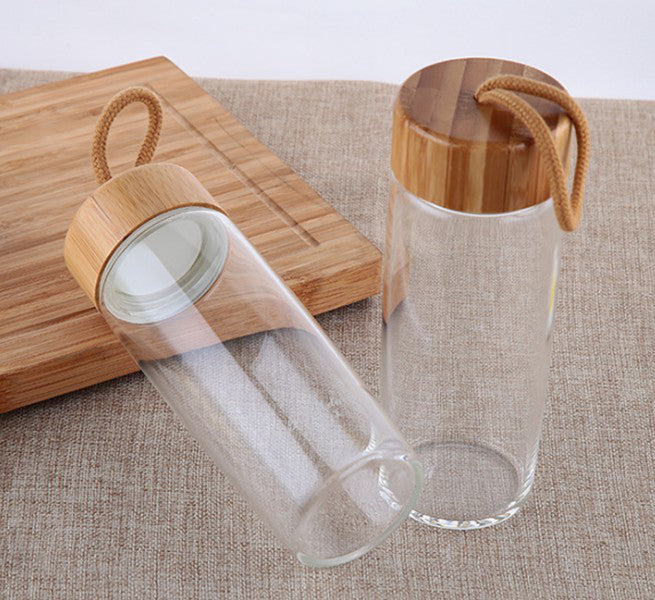 Bamboo Glass Bottle   - By Boat