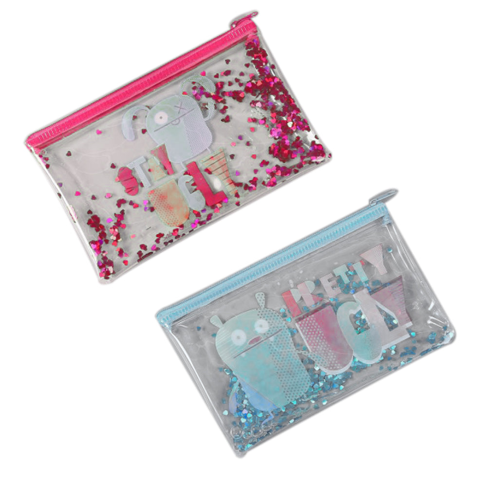 Trousse de maquillage perlée 