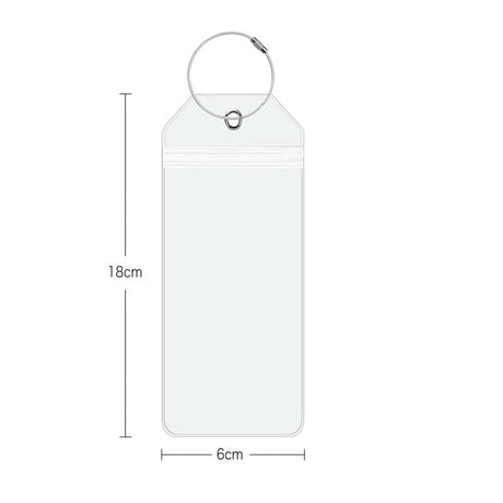 18x6 Cm Pvc Transparent Luggage Tag - Yorkn Inc✅