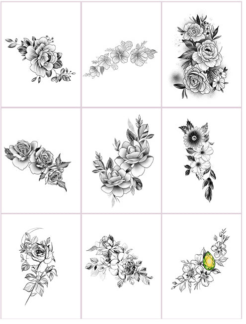 Conception de tatouage personnalisé en couleurs 