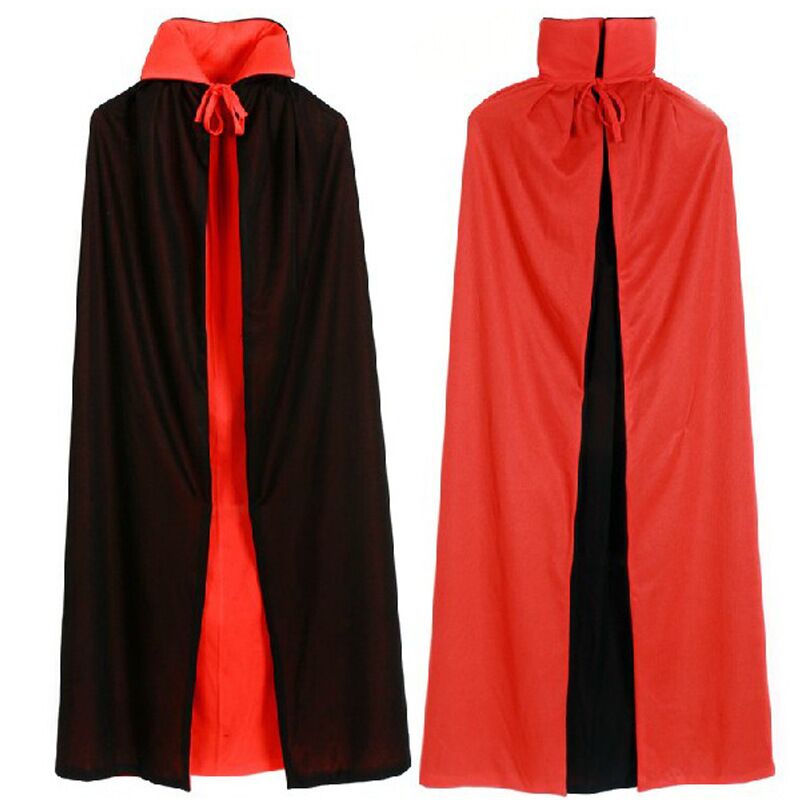 Double cape rouge et noire 
