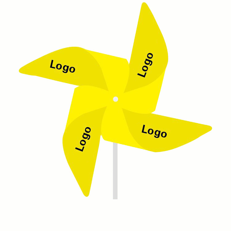 Publicité Fleur Moulin à vent creux 