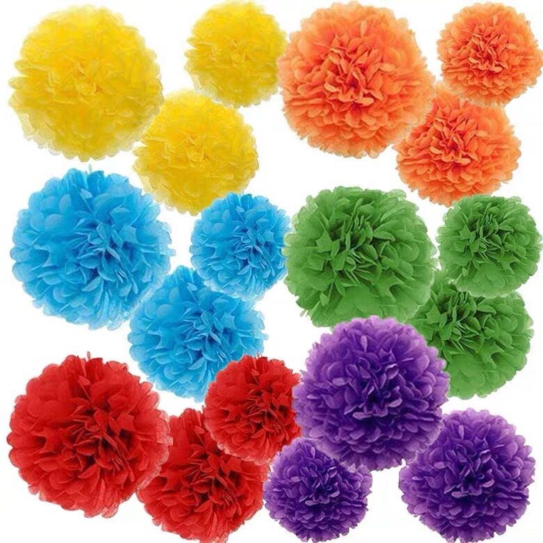 Pompon en papier de 8 pouces 