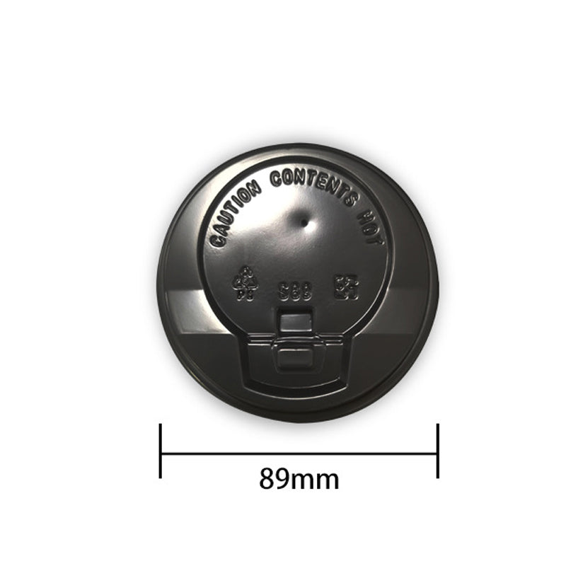 Couvercles dôme noirs recyclables 