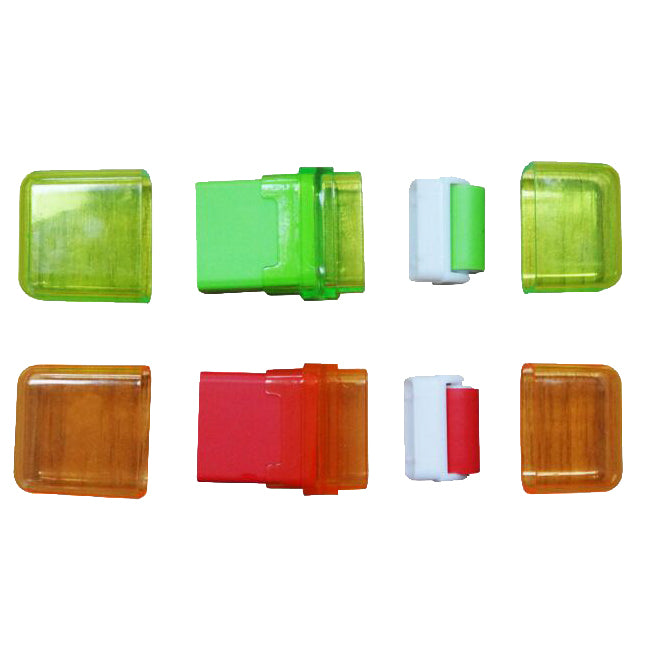 Gomme rectangulaire colorée à rouleau 