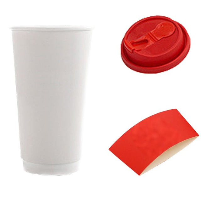 20oz Disposable Double Wall Paper Cup - Yorkn Inc✅