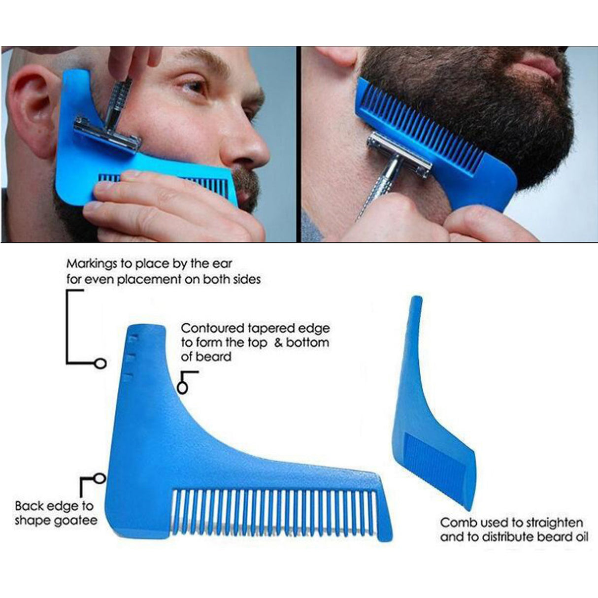 Outil de peigne pour façonner la barbe 