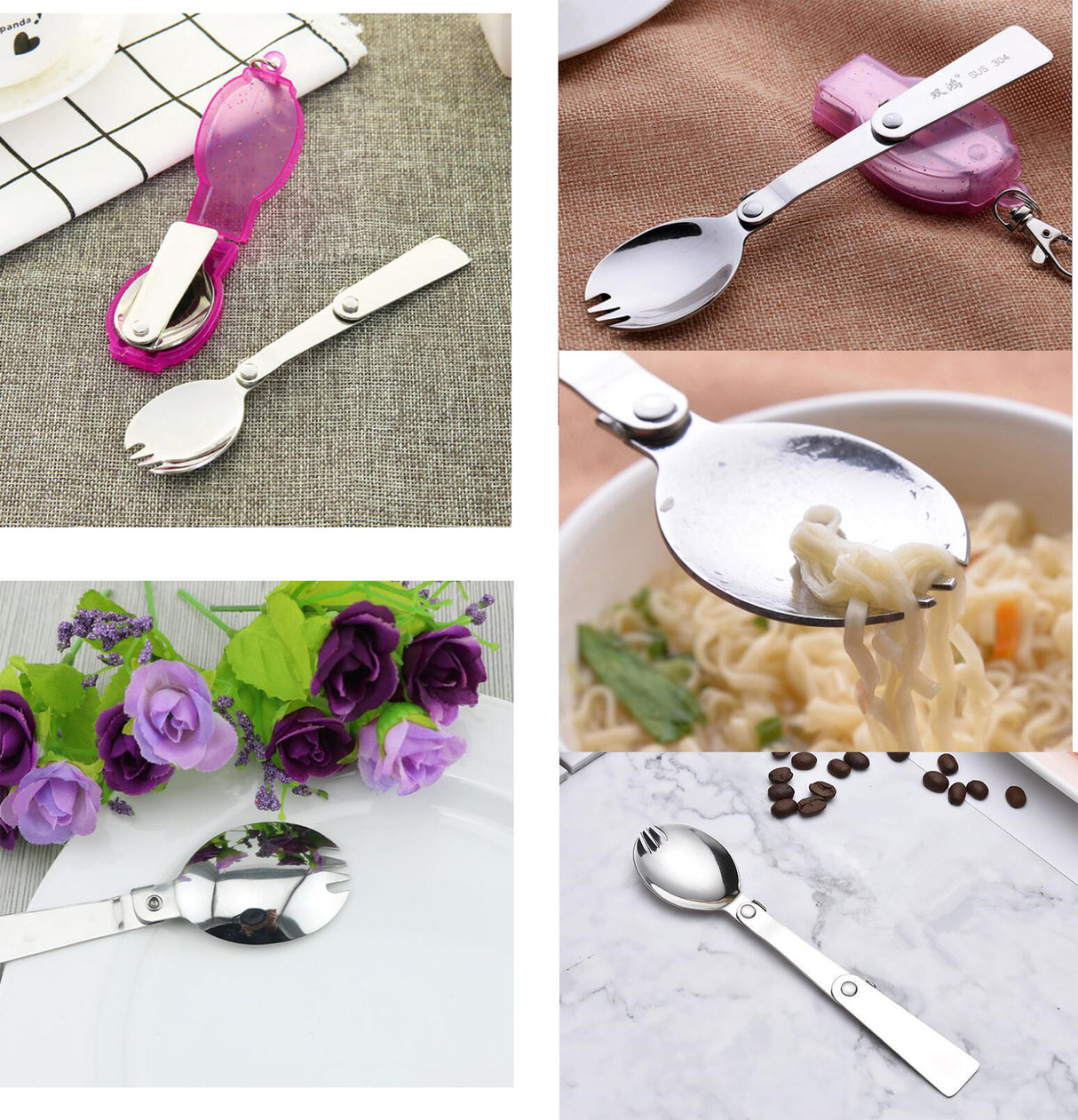 Portable Stainless Steel Fork