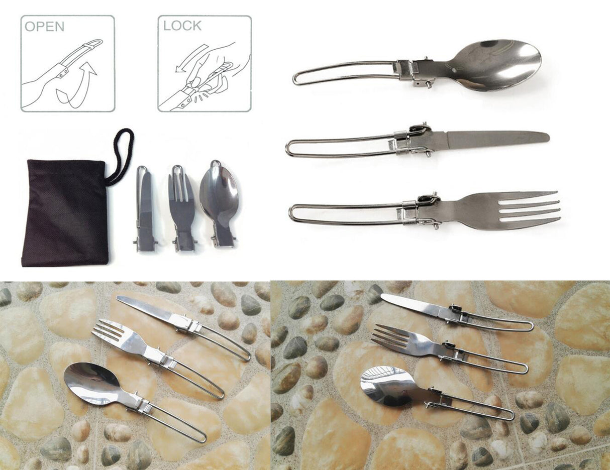 Ensemble d'ustensiles en acier inoxydable 