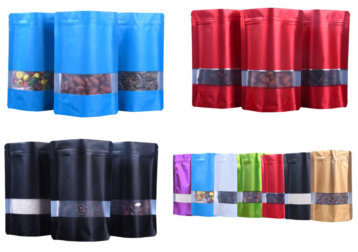 Sachet à fenêtre en aluminium givré 