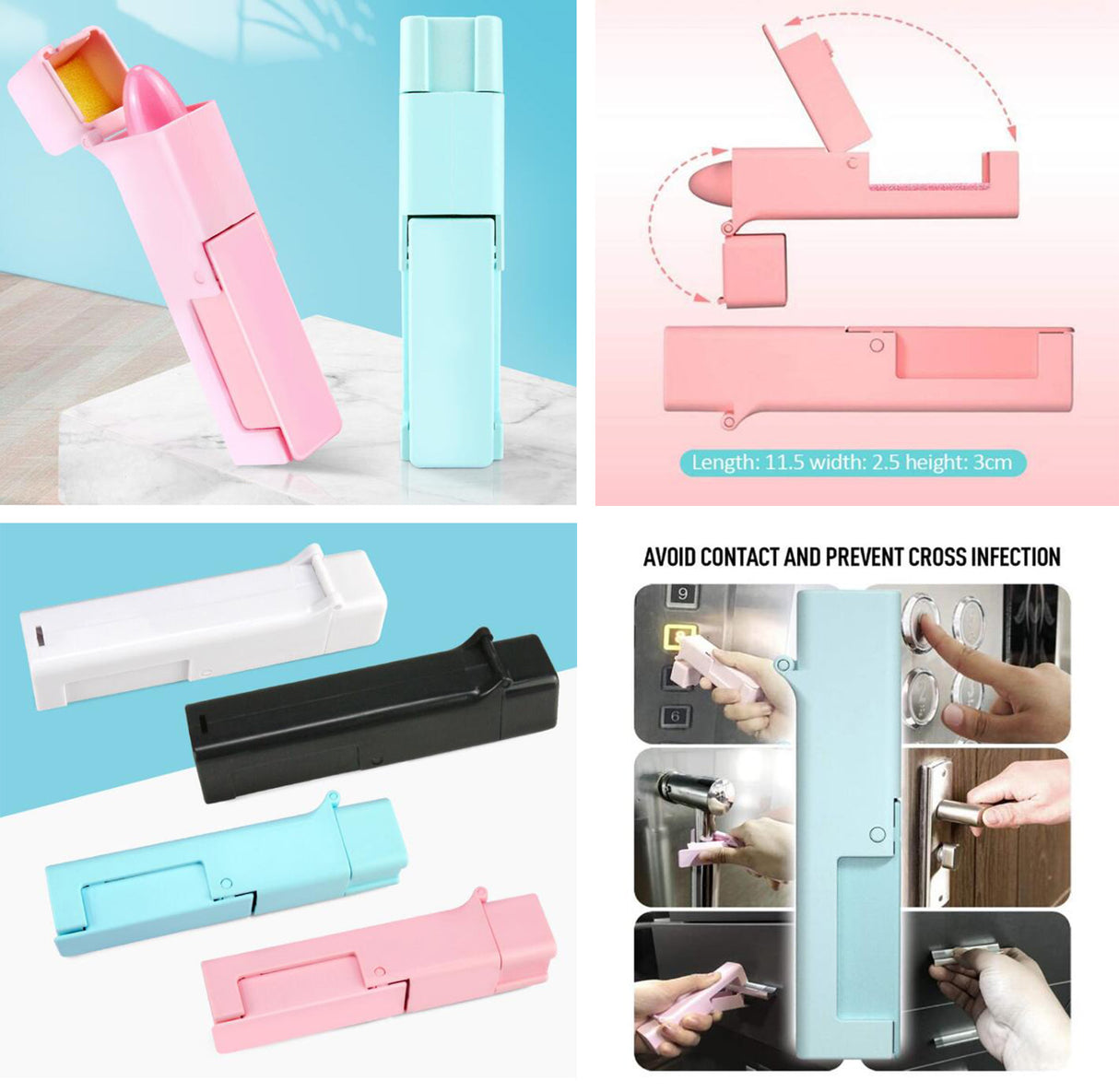Outil d'ouverture de porte en plastique 