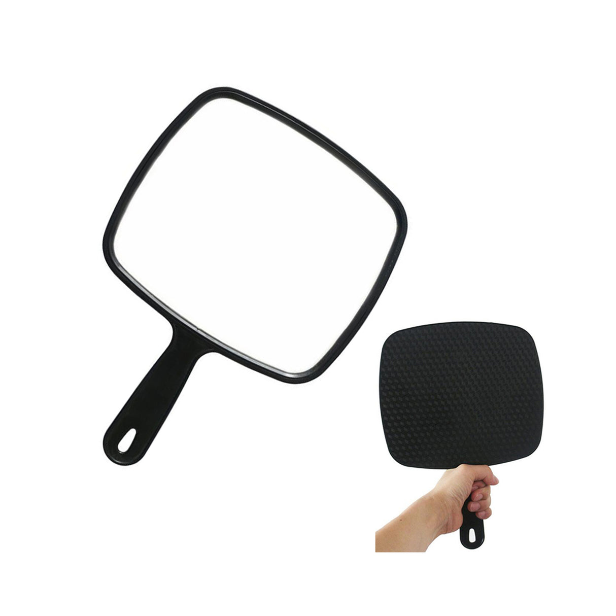 Black Handheld Mirror