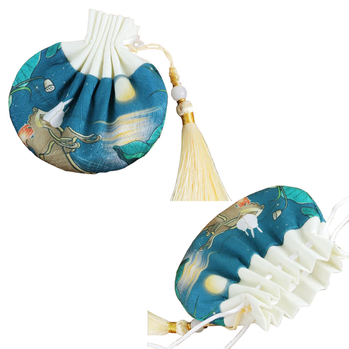 Sacs cadeaux à cordon imprimés 