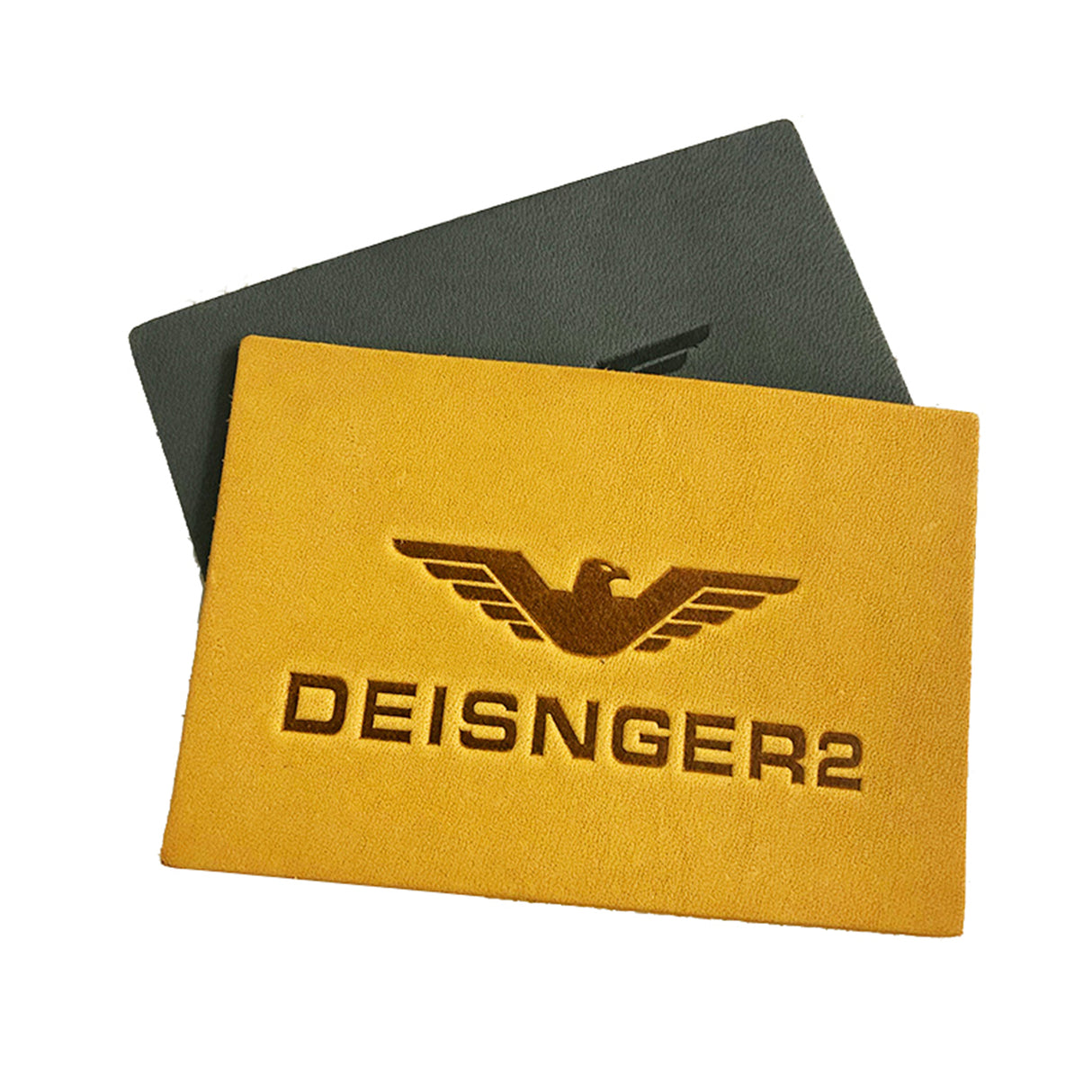 Étiquette en cuir gaufrée pour vêtements 