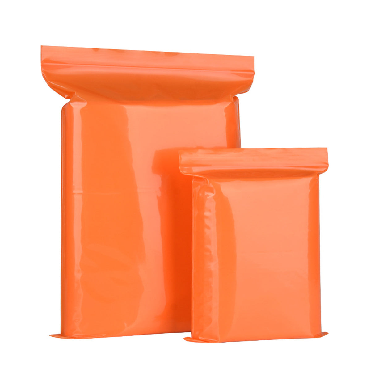 Sacs à fermeture éclair orange 