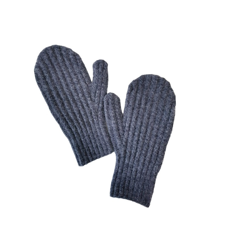 Gants mitaines tricotés 