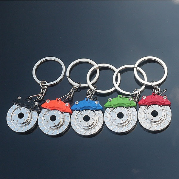 Porte-clés disque de frein de course rotatif 