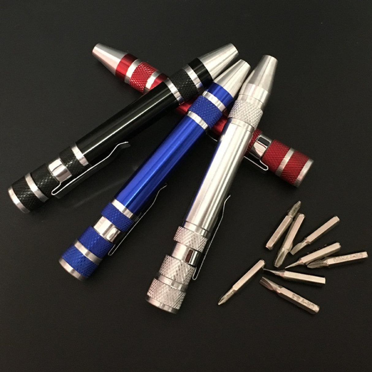 Kit d'outils de tournevis en métal 8 embouts 