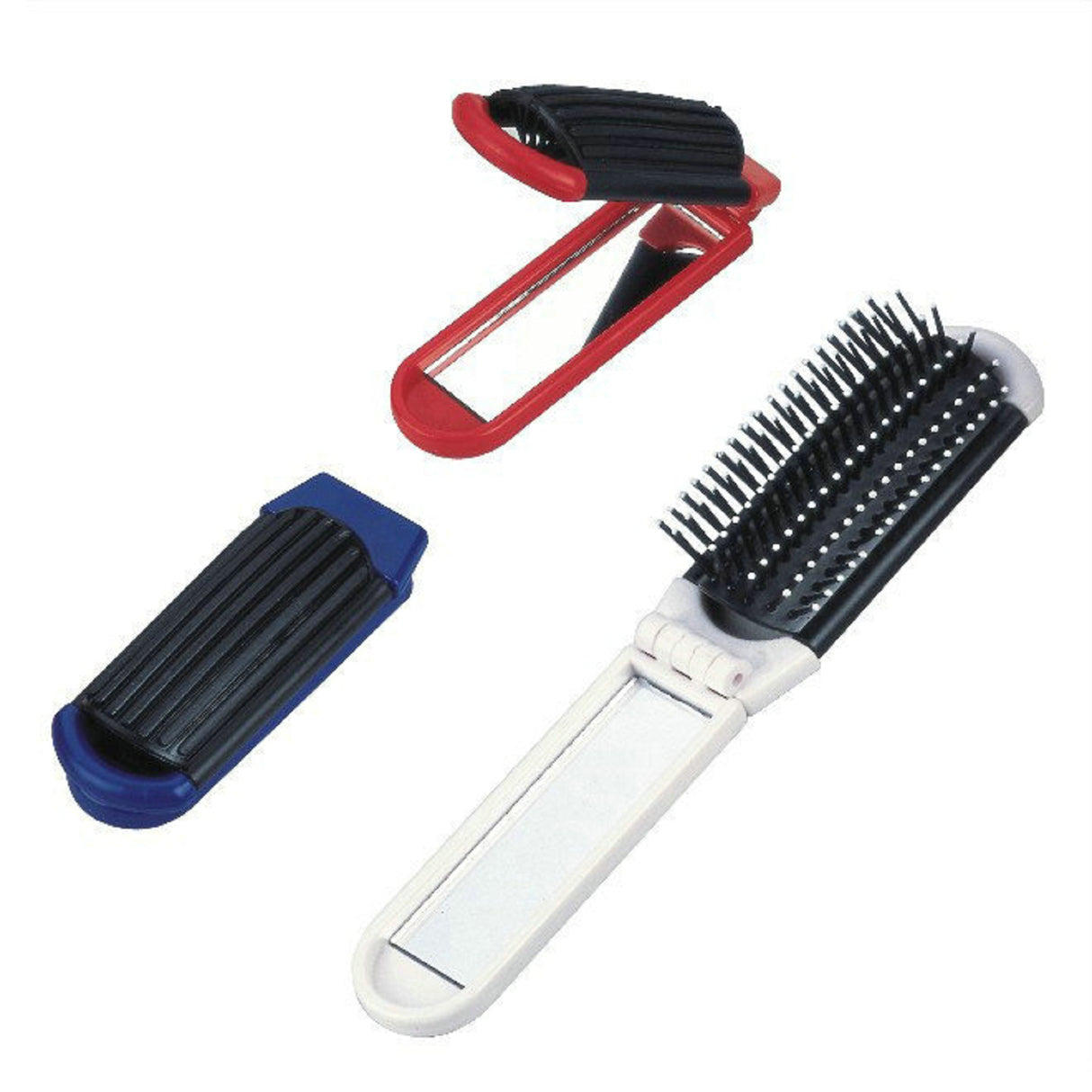 Peigne de poche pliable avec miroir 