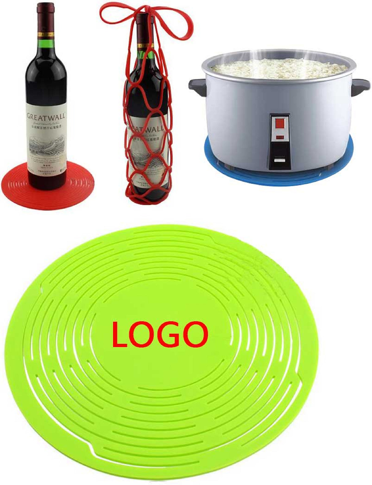 Porte-bouteille de vin en silicone 