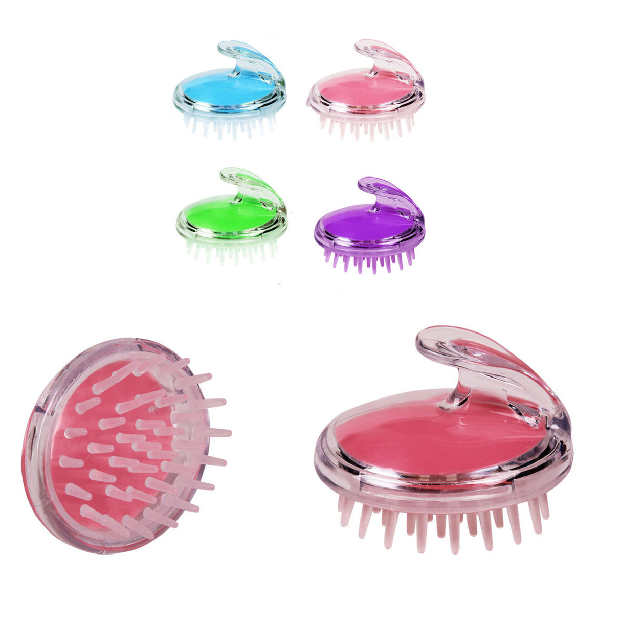 Brosse de massage du cuir chevelu avec shampoing 