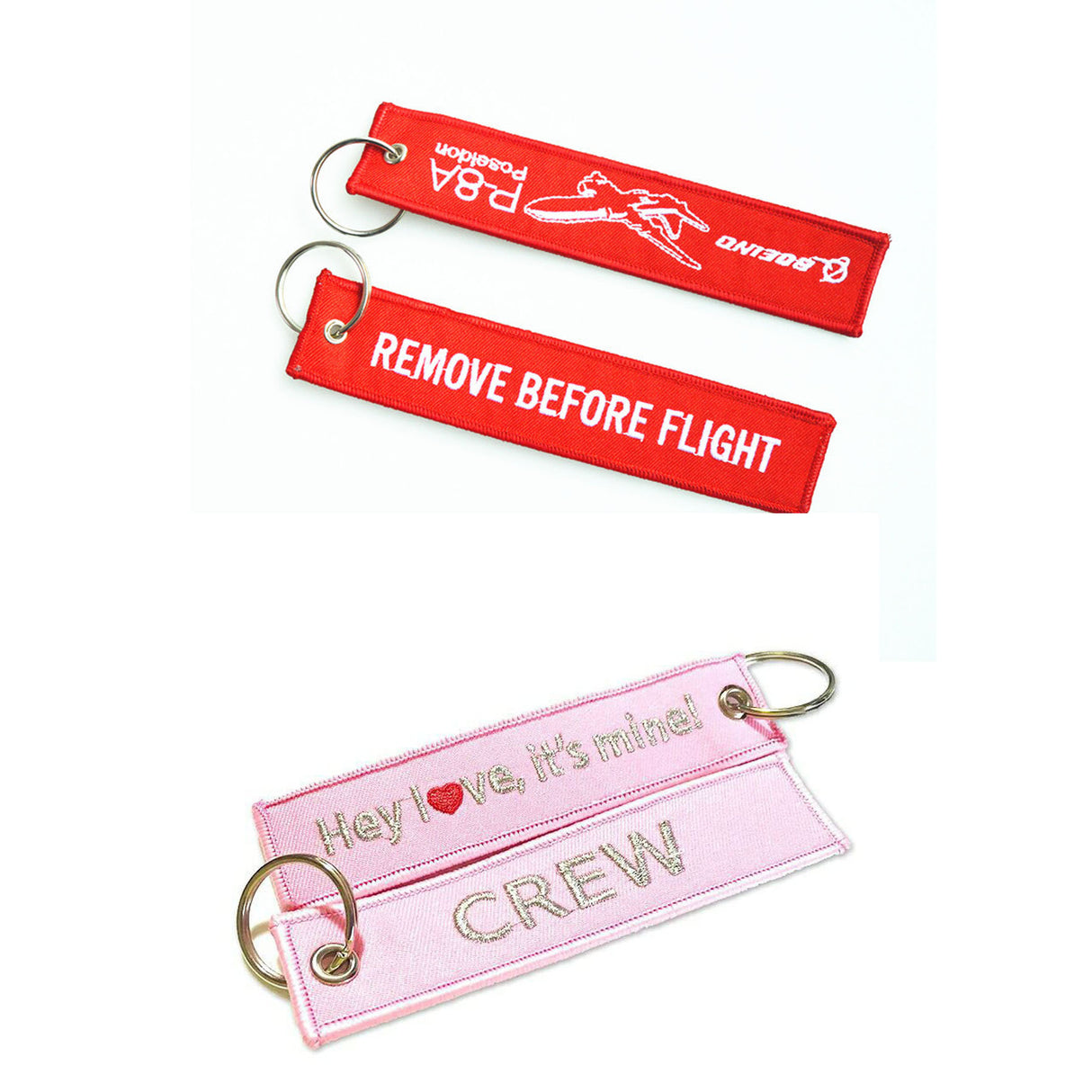 Porte-clés brodé personnalisé 