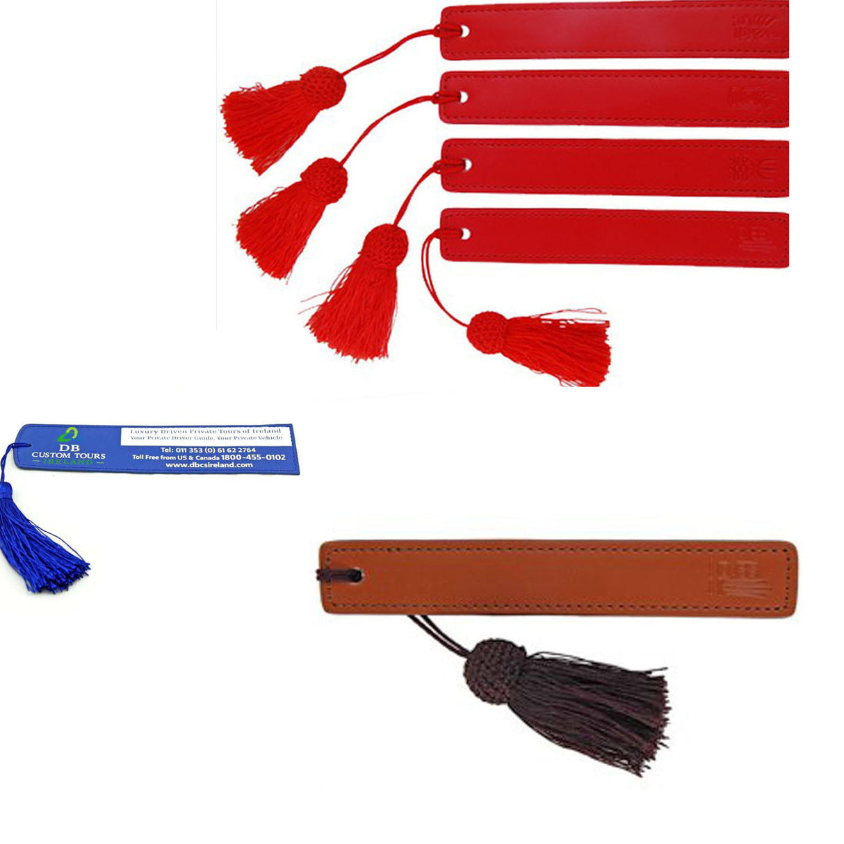 Marque-page en cuir synthétique 