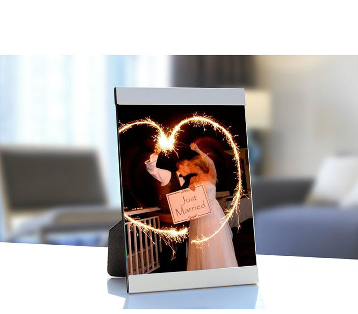 Cadre photo en alliage d'aluminium de 5 pouces 