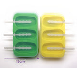 Moule à glace en silicone à 3 cavités 