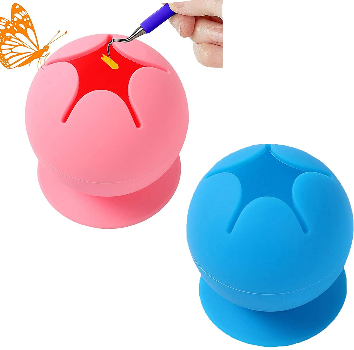 Collecteur de déchets de désherbage en vinyle et silicone à ventouse 