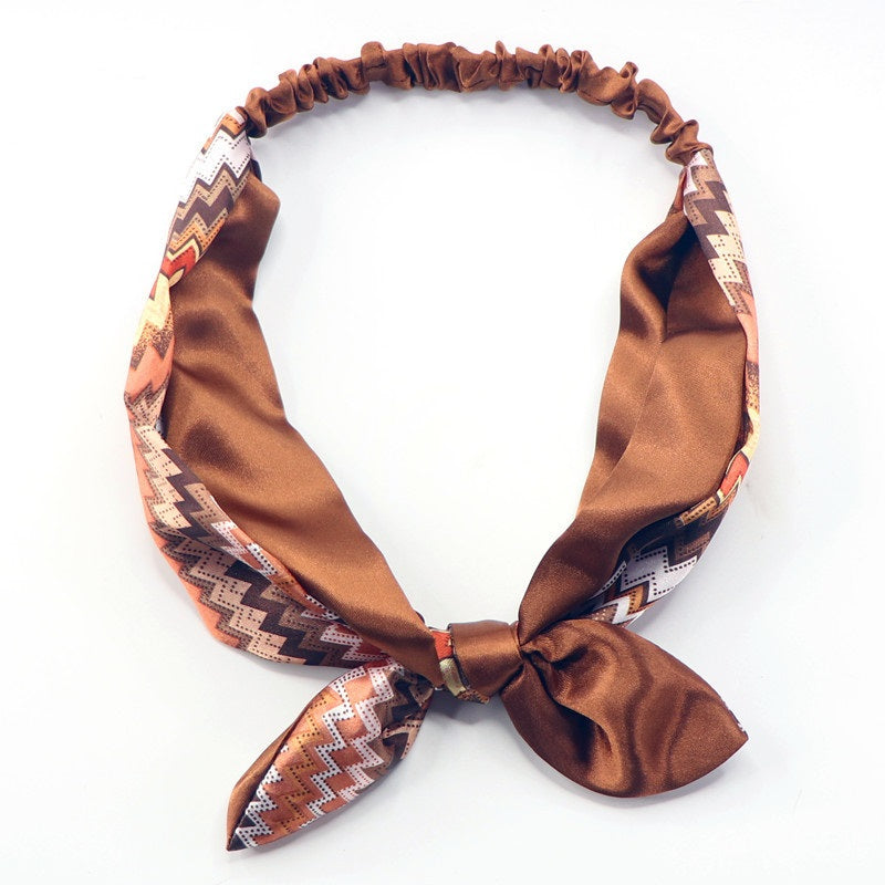 Bandeaux élastiques en satin 