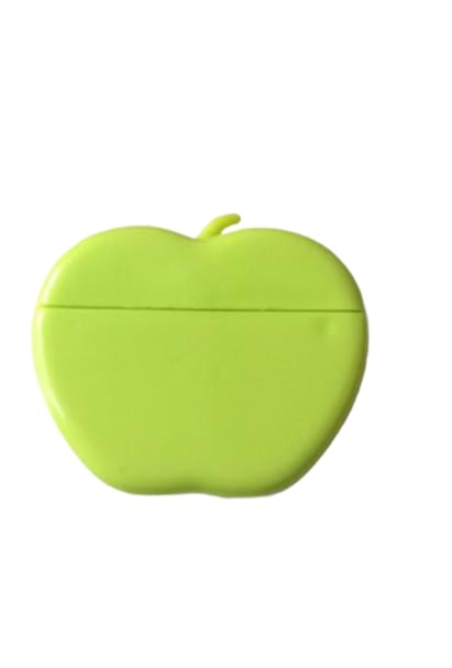 Fil dentaire en forme de pomme verte 