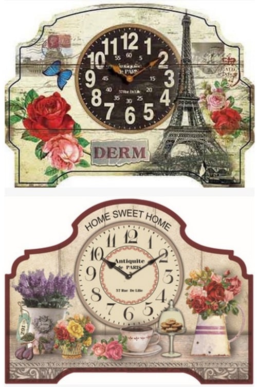 Horloge en bois - En bateau 