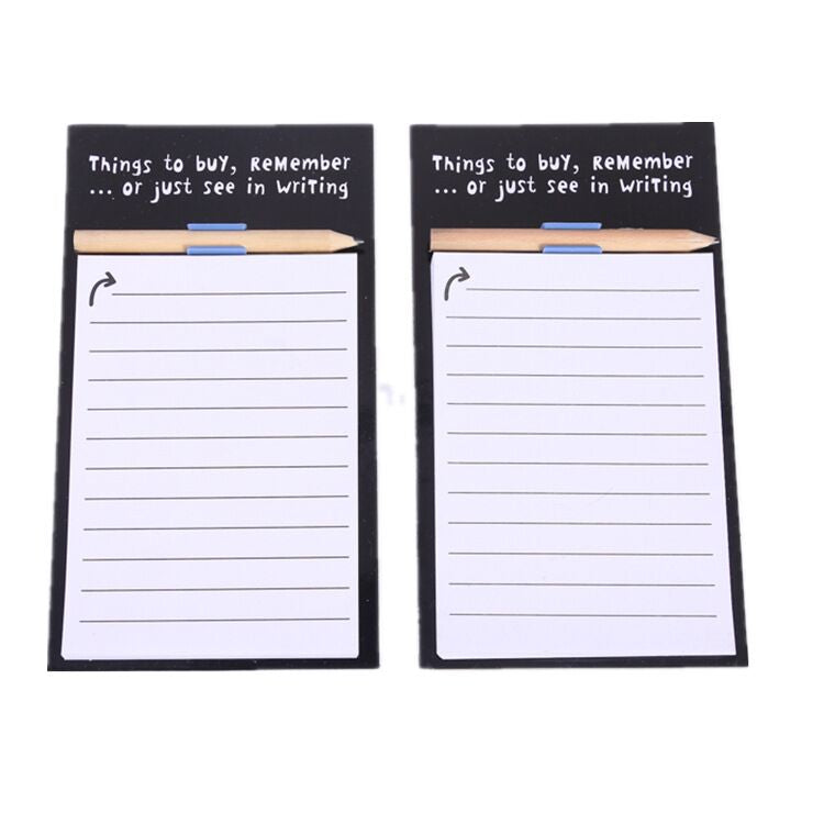 Bloc-notes magnétiques pour réfrigérateur avec stylo 