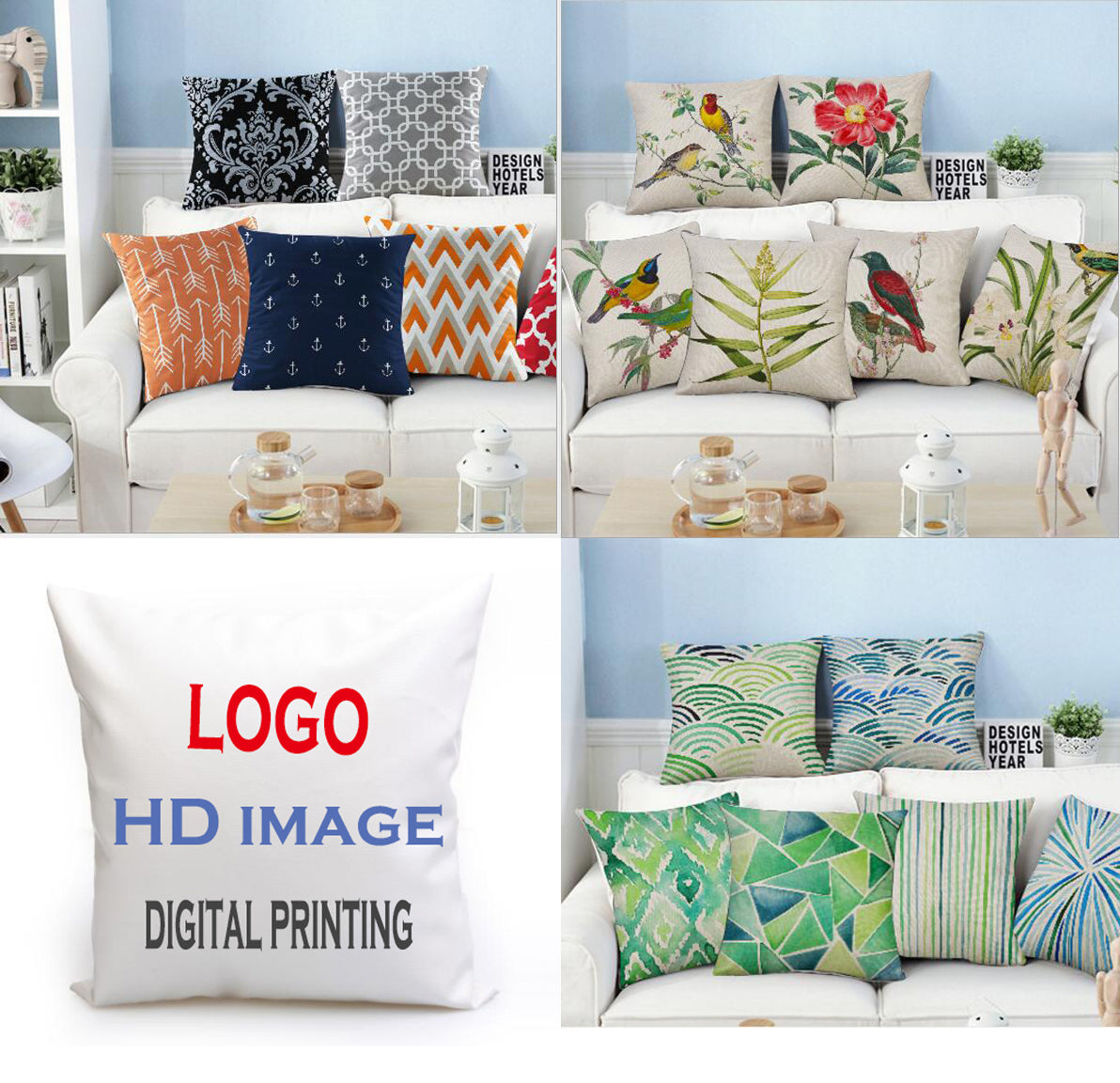 Housse de coussin Taie d'oreiller 