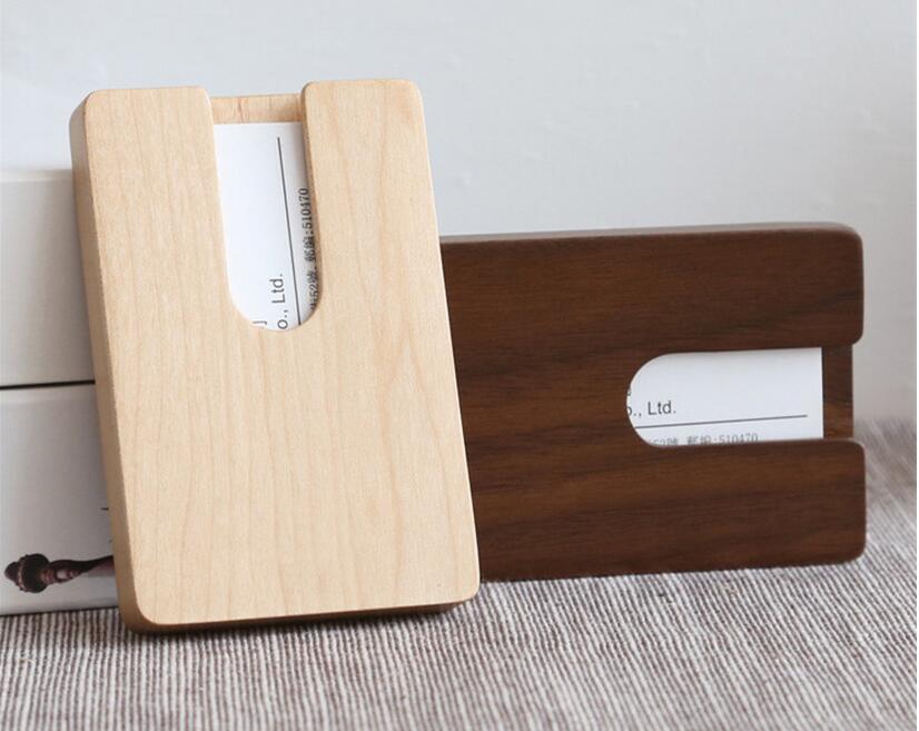Wooden Business Card Box