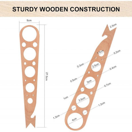 3 In 1 Wooden Spaghetti Pasta Measurer To - Yorkn Inc✅