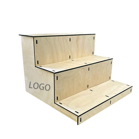 3 Tier Wooden Step Display Stand - Yorkn Inc✅