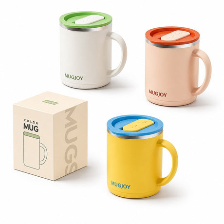 304 Stainless Steel Double Wall Mug With Lid - Yorkn Inc✅